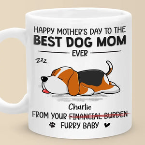 Cadeau spécial de votre petit compagnon à quatre pattes - Mug personnalisé pour chien - Fête des Mères, cadeau pour les propriétaires d'animaux et les amoureux des animaux