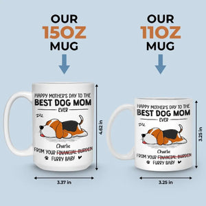 Cadeau spécial de votre petit compagnon à quatre pattes - Mug personnalisé pour chien - Fête des Mères, cadeau pour les propriétaires d'animaux et les amoureux des animaux