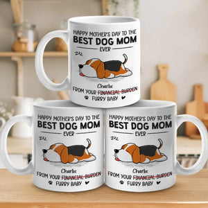Cadeau spécial de votre petit compagnon à quatre pattes - Mug personnalisé pour chien - Fête des Mères, cadeau pour les propriétaires d'animaux et les amoureux des animaux