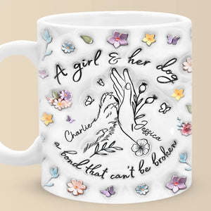 J'ai aussi un chien - Mug personnalisé avec effet gonflable 3D - Fête des Mères, cadeau pour les propriétaires d'animaux et les amoureux des animaux