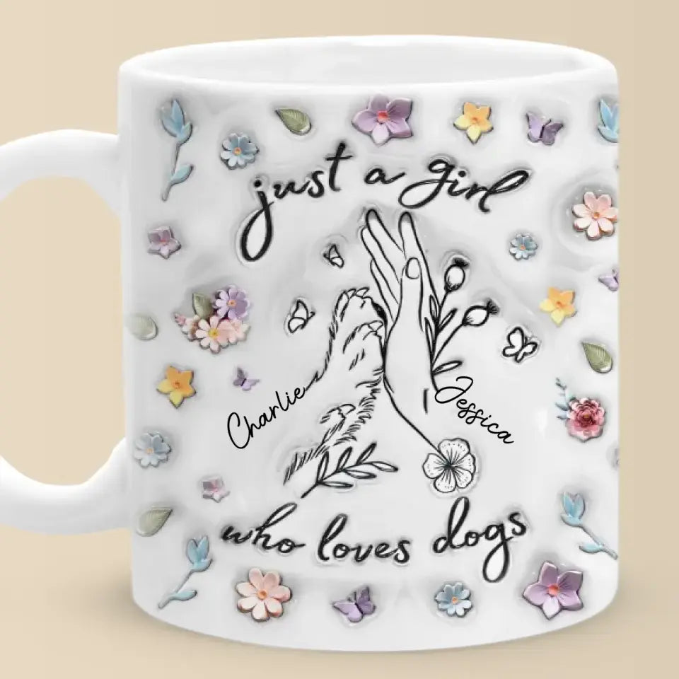 J'ai aussi un chien - Mug personnalisé avec effet gonflable 3D - Fête des Mères, cadeau pour les propriétaires d'animaux et les amoureux des animaux