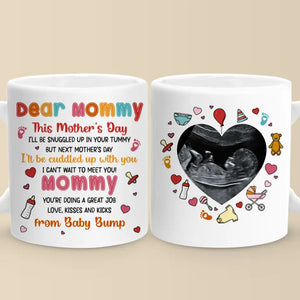 Photo personnalisée « Une mère est toujours une mère » - Mug personnalisé pour la famille - Cadeau pour la fête des mères, la baby shower, la première maman