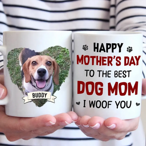 Mug personnalisé avec photo « L'amour d'une mère perdure malgré tout » - Tasse personnalisée pour chien et chat - Fête des Mères, cadeau pour les propriétaires d'animaux et les amoureux des animaux