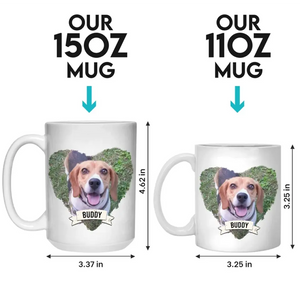 Mug personnalisé avec photo « L'amour d'une mère perdure malgré tout » - Tasse personnalisée pour chien et chat - Fête des Mères, cadeau pour les propriétaires d'animaux et les amoureux des animaux