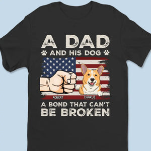 Un papa et ses chiens - T-shirt unisexe personnalisé, sweat à capuche, sweat-shirt - Fête des pères, cadeau pour les propriétaires d'animaux et les amoureux des animaux