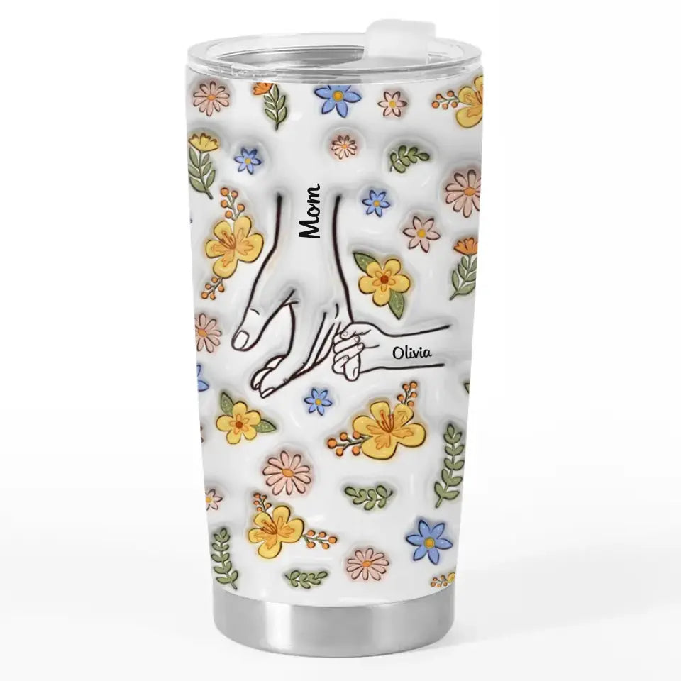 Meilleure maman de tous les temps - Gobelet personnalisé avec effet gonflable 3D imprimé pour la famille - Cadeau pour la fête des mères, maman, grand-mère