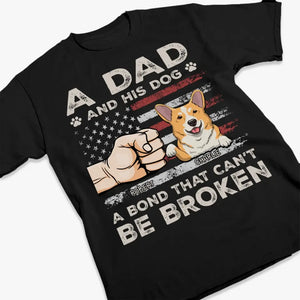 Un papa et ses chiens - T-shirt unisexe personnalisé, sweat à capuche, sweat-shirt - Fête des pères, cadeau pour les propriétaires d'animaux et les amoureux des animaux