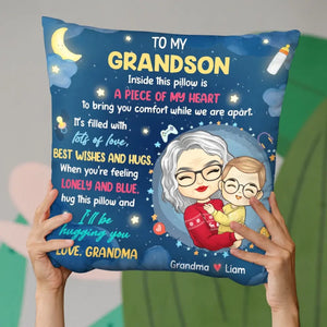 Merci pour votre amour et vos leçons sans fin - Oreiller personnalisé pour la famille - Cadeau de grand-mère