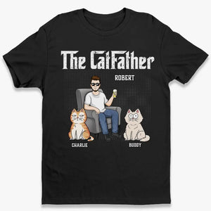 Le Père Chat - T-shirt unisexe personnalisé, sweat à capuche, sweat-shirt - Fête des Pères, cadeau pour les propriétaires d'animaux et les amoureux des animaux