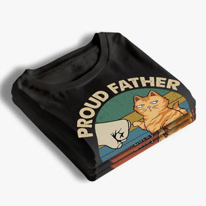 Les chats dominent le monde - T-shirt unisexe personnalisé, sweat à capuche, sweat-shirt - Fête des Pères, cadeau pour les propriétaires d'animaux et les amoureux des animaux