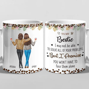 À ma meilleure amie, je t'aime - Mug personnalisé pour meilleure amie - Cadeau pour meilleures amies, meilleures amies, sœurs