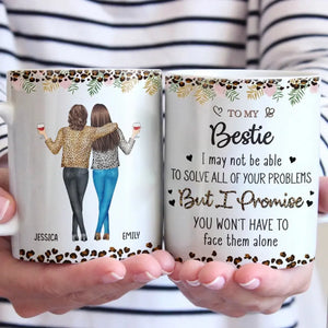 À ma meilleure amie, je t'aime - Mug personnalisé pour meilleure amie - Cadeau pour meilleures amies, meilleures amies, sœurs