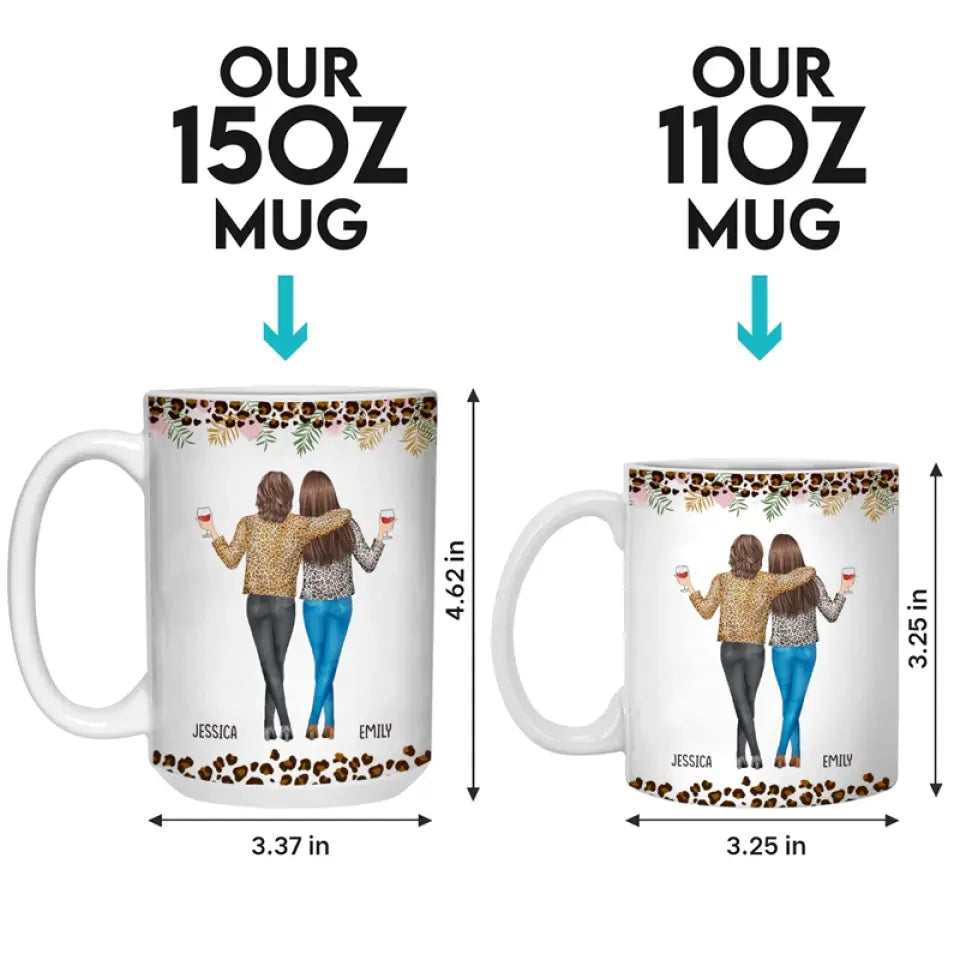 À ma meilleure amie, je t'aime - Mug personnalisé pour meilleure amie - Cadeau pour meilleures amies, meilleures amies, sœurs
