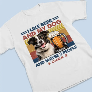 Photo personnalisée : La vie est meilleure avec un chien ! T-shirt unisexe personnalisé, sweat à capuche, sweat-shirt ! Cadeau pour la fête des pères, pour les propriétaires d'animaux et les amoureux des animaux.