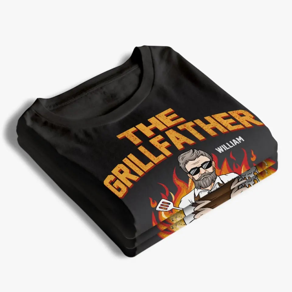 Un barbecue que vous ne pouvez pas refuser - T-shirt unisexe personnalisé pour la famille, sweat à capuche, sweat-shirt - Fête des pères, cadeau pour papa, grand-père