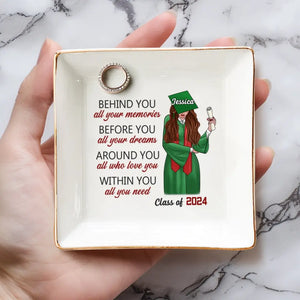 Avant tous vos rêves - Plat à bijoux personnalisé pour la famille - Cadeau de remise de diplôme pour les membres de la famille, les frères et sœurs