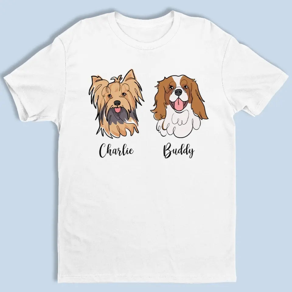 Le bonheur est un chiot chaleureux - T-shirt, sweat à capuche et sweat-shirt unisexe personnalisé pour chien - Cadeau pour propriétaires et amoureux des animaux