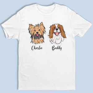 Le bonheur est un chiot chaleureux - T-shirt, sweat à capuche et sweat-shirt unisexe personnalisé pour chien - Cadeau pour propriétaires et amoureux des animaux