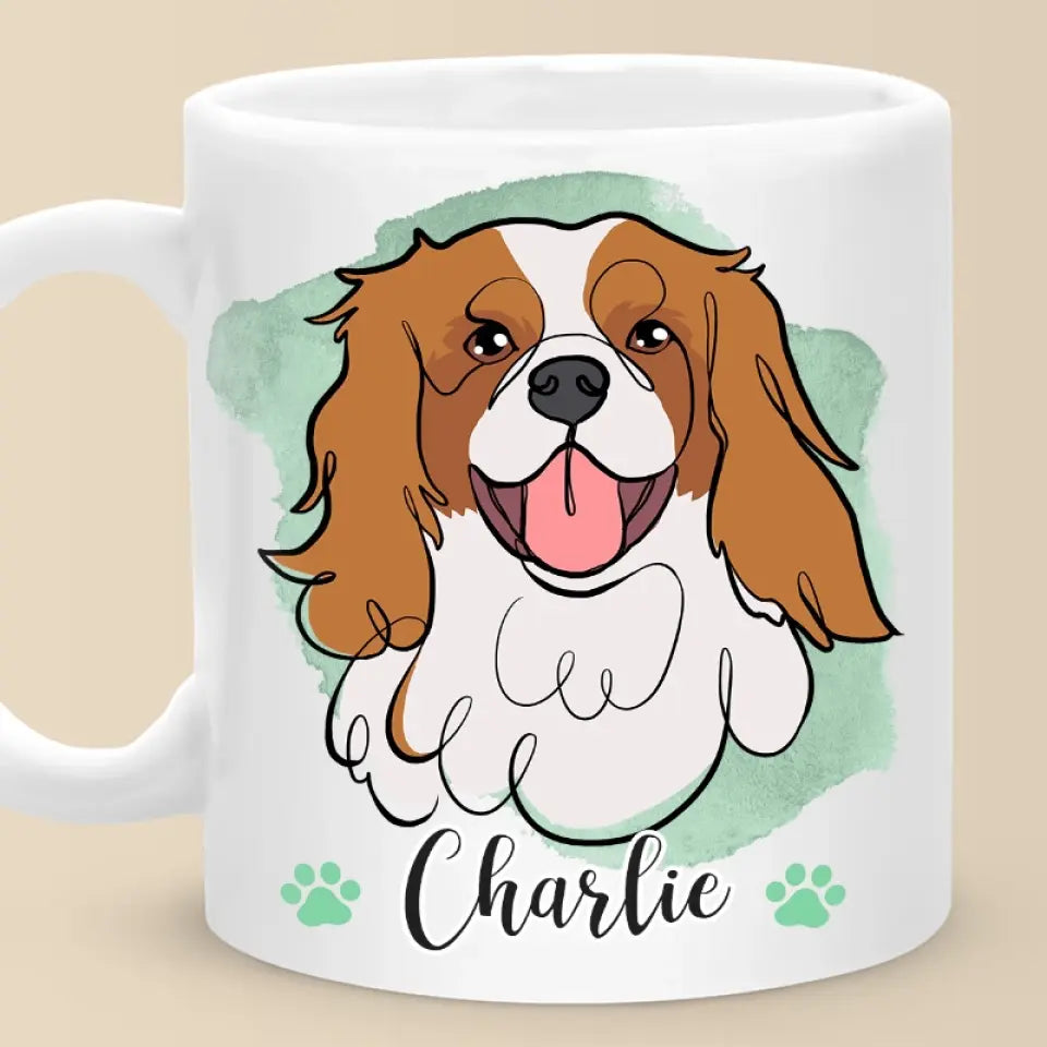 Mon accessoire préféré est mon chien - Mug personnalisé pour chien - Cadeau pour les propriétaires d'animaux et les amoureux des animaux