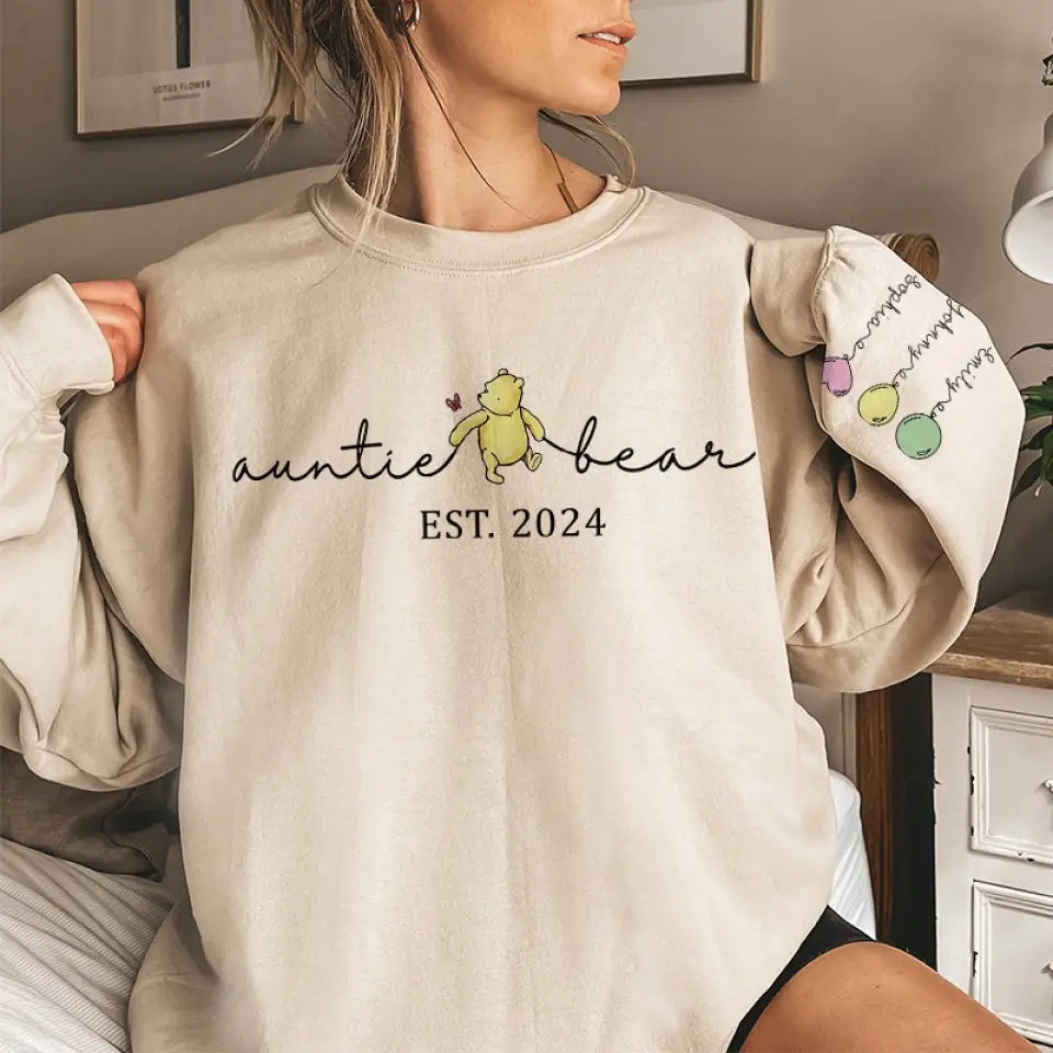 Les tantes sont comme des secondes mères - Sweat-shirt unisexe personnalisé avec motif sur la manche - Cadeau pour tante