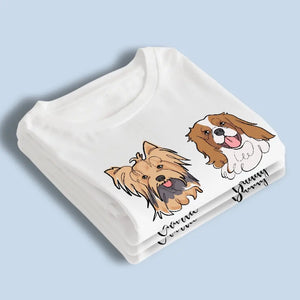 Le bonheur est un chiot chaleureux - T-shirt, sweat à capuche et sweat-shirt unisexe personnalisé pour chien - Cadeau pour propriétaires et amoureux des animaux