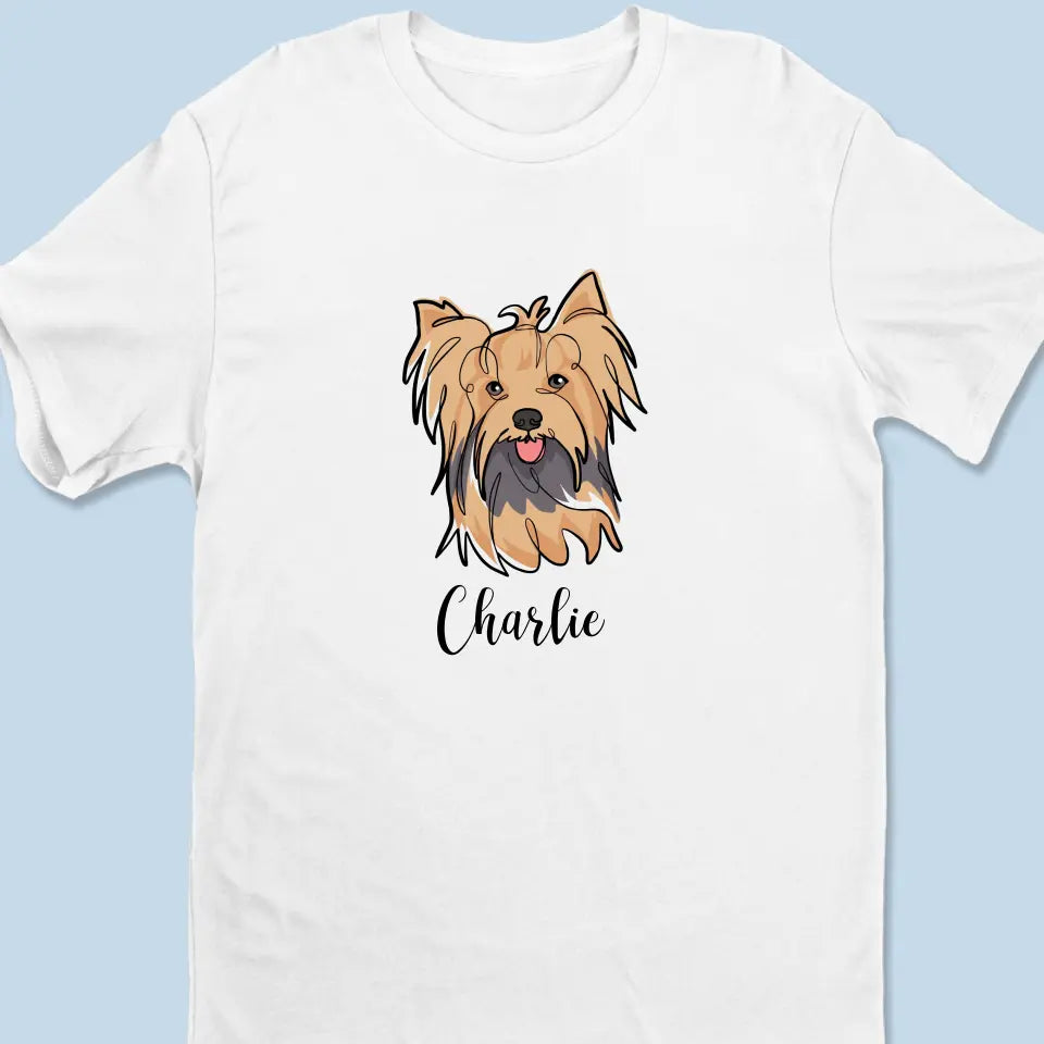 Le bonheur est un chiot chaleureux - T-shirt, sweat à capuche et sweat-shirt unisexe personnalisé pour chien - Cadeau pour propriétaires et amoureux des animaux