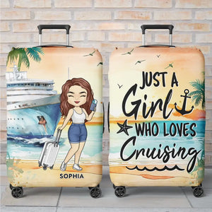 La mer vous appelle - Housse de bagage personnalisée - Cadeau de vacances, cadeau pour les amoureux du voyage d'aventure