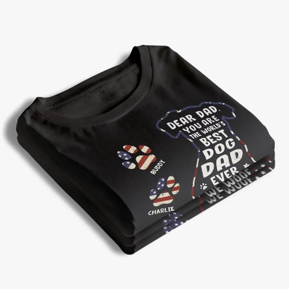 We Woof You Forever - T-shirt unisexe personnalisé pour chien, sweat à capuche, sweat-shirt - Fête des Pères, cadeau pour les propriétaires d'animaux, amoureux des animaux