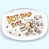 Families Are Like Fudge - Family Personalized Custom Platter - Father's Day, Gift For Dad, Grandpa