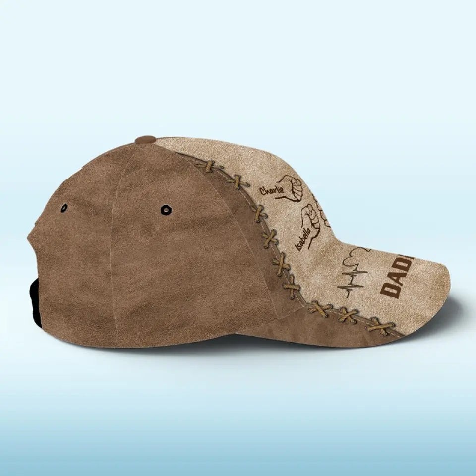 La valeur d'un père aimant n'a pas de prix - Casquette personnalisée pour la famille, casquette classique à imprimé intégral - Fête des pères, cadeau pour papa, grand-père