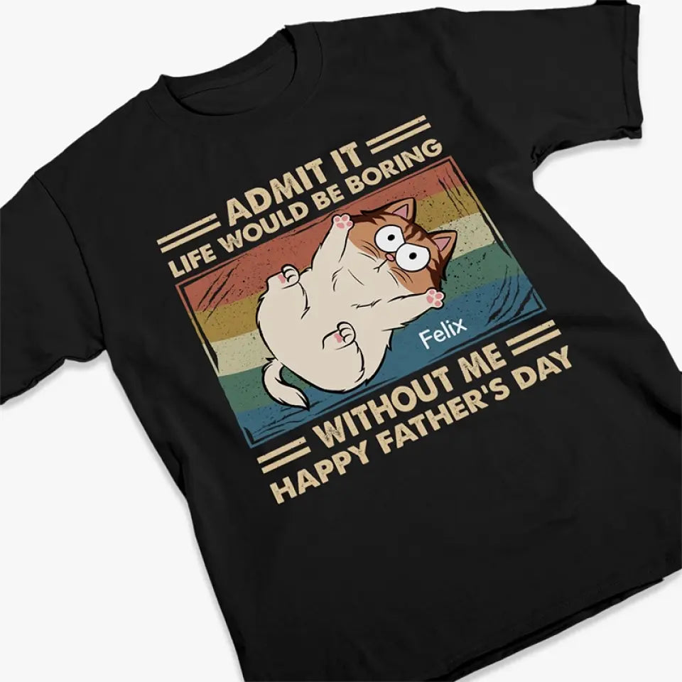 Un chaton fait le bonheur de tous - T-shirt, sweat à capuche et sweat-shirt unisexe personnalisé pour chat - Fête des Pères, cadeau pour les propriétaires d'animaux et les amoureux des animaux