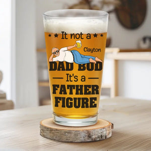 C'est une figure paternelle - Verre à bière personnalisé pour la famille - Fête des pères, cadeau pour papa, grand-père