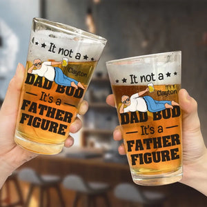 C'est une figure paternelle - Verre à bière personnalisé pour la famille - Fête des pères, cadeau pour papa, grand-père