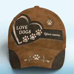 Les chiens sont comme les humains, mais sans leurs défauts - Casquette personnalisée pour chien, casquette classique à imprimé intégral - Fête des Pères, cadeau pour les propriétaires d'animaux et les amoureux des animaux