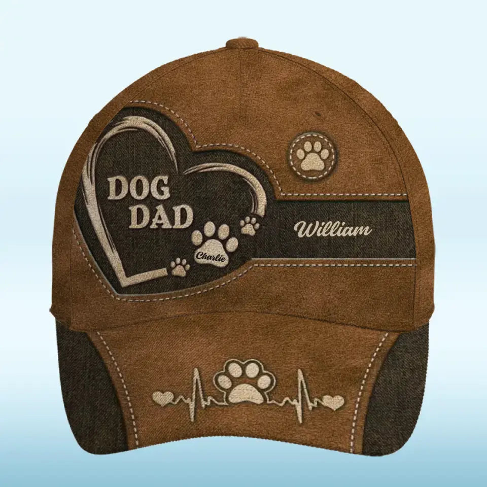 Les chiens sont comme les humains, mais sans leurs défauts - Casquette personnalisée pour chien, casquette classique à imprimé intégral - Fête des Pères, cadeau pour les propriétaires d'animaux et les amoureux des animaux