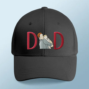 Casquette brodée personnalisée avec photo « Tu es mon papa incroyable » - Cadeau pour la fête des pères