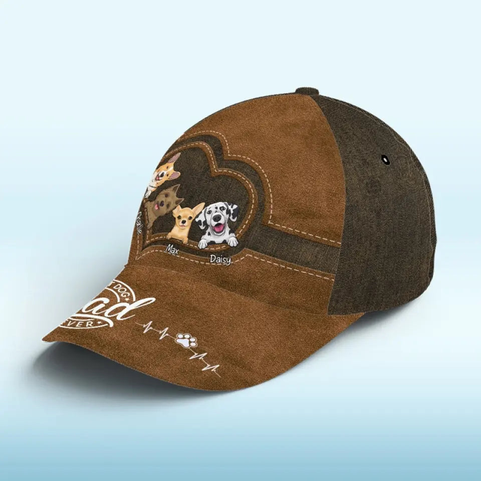 La vie est meilleure avec une queue qui remue à mes côtés - Casquette personnalisée pour chien et chat, casquette classique à imprimé intégral - Fête des pères, cadeau pour les propriétaires d'animaux et les amoureux des animaux
