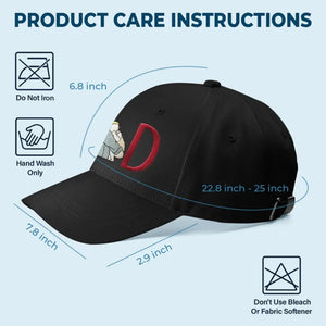 Casquette brodée personnalisée avec photo « Tu es mon papa incroyable » - Cadeau pour la fête des pères