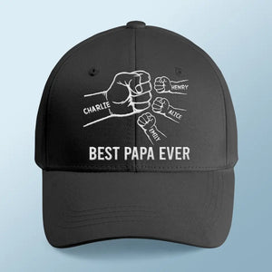 Tu es le meilleur papa du monde - Casquette brodée personnalisée pour la famille - Cadeau pour la fête des pères