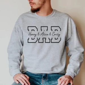 J'ai toujours pensé que tu ferais un super papa - Sweat-shirt brodé personnalisé en famille - Fête des pères, cadeau pour papa, grand-père