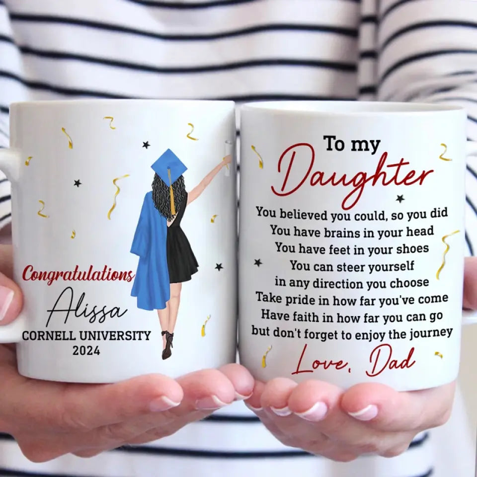 Vous croyez que vous le pouvez, alors vous l'avez fait - Tasse personnalisée familiale - Cadeau de remise de diplôme pour les membres de la famille, les frères et sœurs