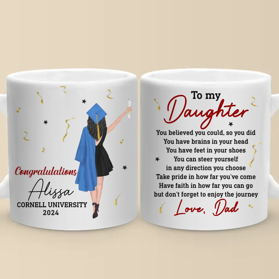 Vous croyez que vous le pouvez, alors vous l'avez fait - Tasse personnalisée familiale - Cadeau de remise de diplôme pour les membres de la famille, les frères et sœurs