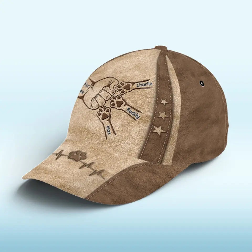 Les chiens sont notre lien avec le paradis - Casquette personnalisée pour chien, casquette classique à imprimé intégral - Fête des pères, cadeau pour les propriétaires d'animaux et les amoureux des animaux