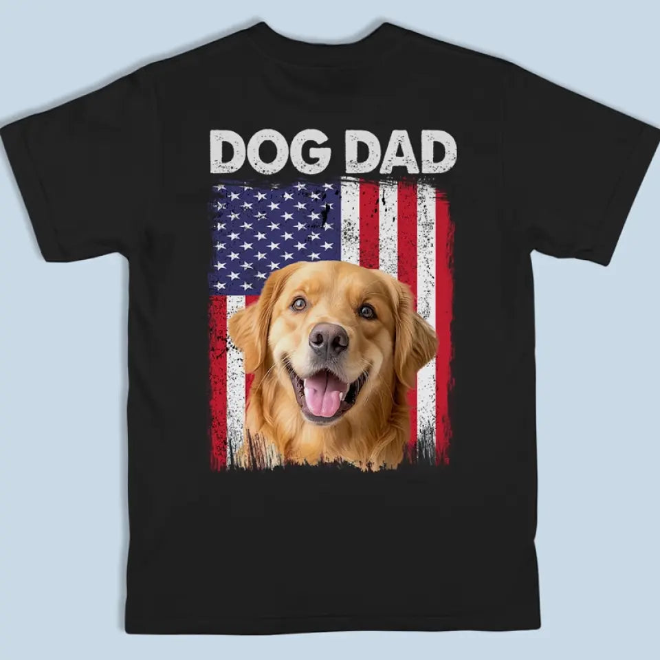 T-shirt unisexe personnalisé avec photo « Bonjour papa, c'est moi » pour chien et chat, imprimé au dos, sweat-shirt à capuche, sweat-shirt - Fête des pères, cadeau pour les propriétaires d'animaux et les amoureux des animaux