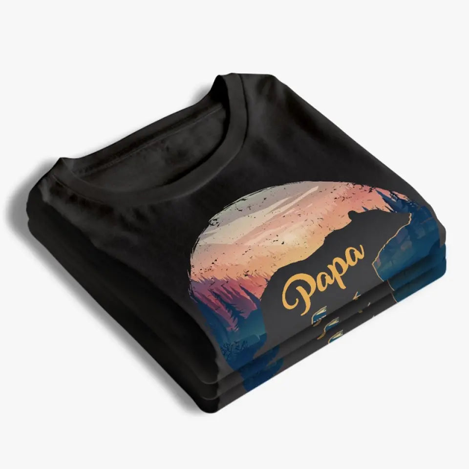 L'amour d'un père est inconditionnel et éternel - T-shirt, sweat à capuche et sweat-shirt unisexe personnalisé pour la famille - Cadeau pour papa et grand-père