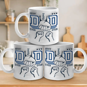 Notre lien est éternel - Mug personnalisé avec effet gonflé en 3D - Cadeau pour la fête des pères, papa, grand-père