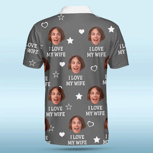 Custom Photo Besides Chocolate, You're My Favorite - Couple Personalized Custom All Over Print Polo Shirt - Father's Day, Gift For Husband Wife, Anniversary