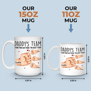 Ensemble, nous formons la meilleure équipe - Mug personnalisé pour la famille - Fête des pères, cadeau pour papa, grand-père