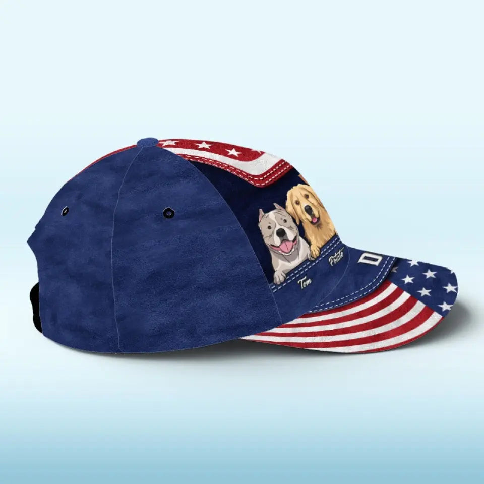 Les chiens nous ont tout donné ! Casquette personnalisée pour chien, casquette classique à imprimé intégral ! Cadeau pour la fête des pères, pour les propriétaires d'animaux et les amoureux des animaux.