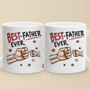 Tu es toujours le meilleur pour moi - Mug personnalisé en 3D avec effet gonflé - Cadeau pour la fête des pères, papa, grand-père
